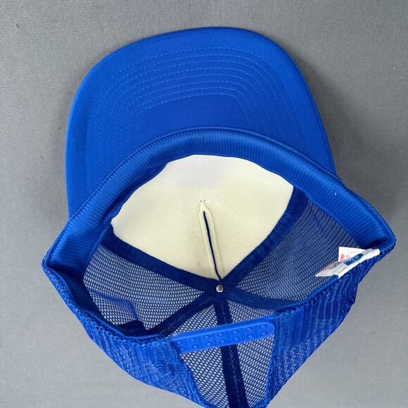 VTG Snap Back Trucker Hat Golden Spike R.V. Park Utah 90s Grandpa Cap Foam Mesh - Picture 8 of 10